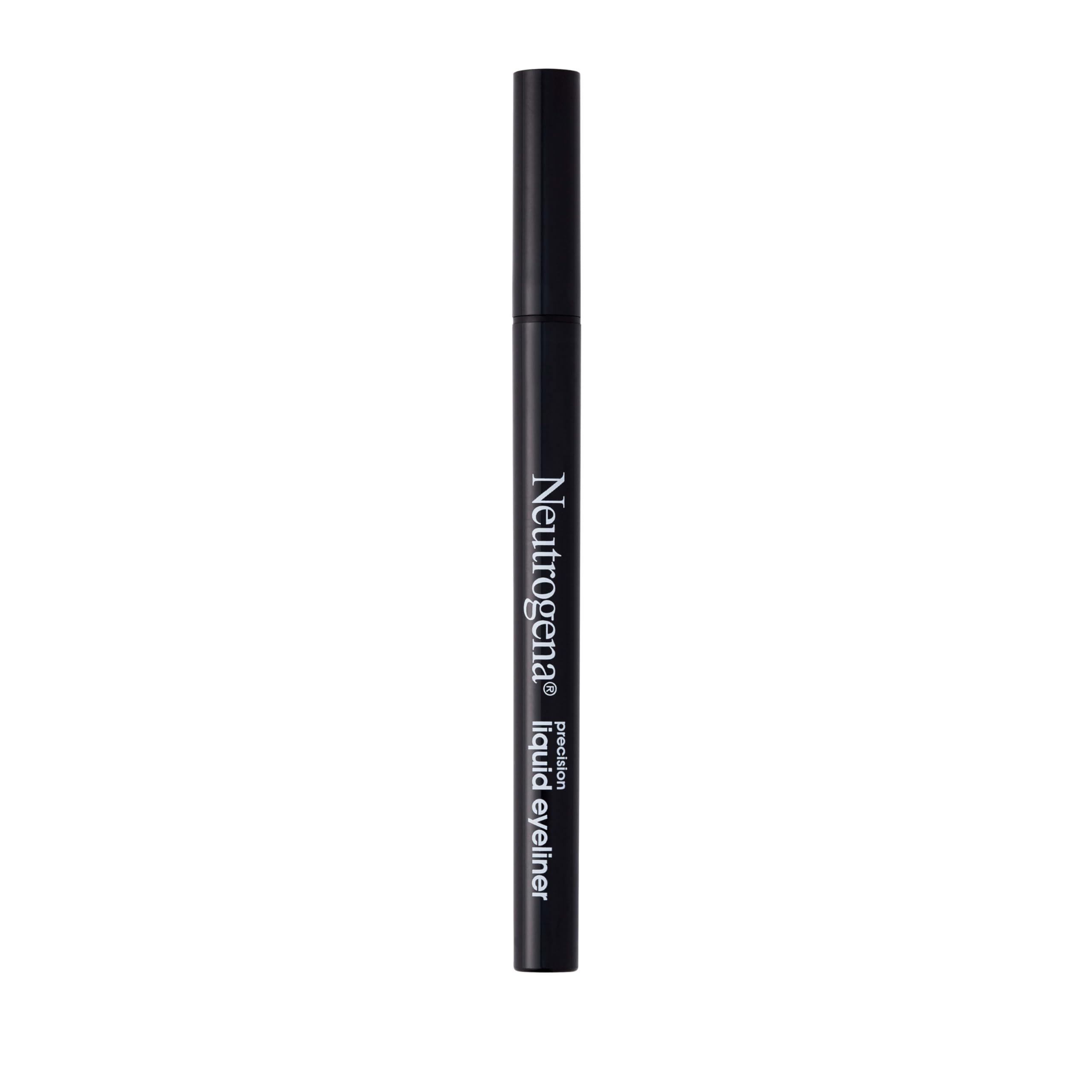 Neutrogena Precision Liquid Eyeliner with Honey & Coconut, Hypoallergenic, Smudge- & Water-Resistant Eyeliner Makeup for Precise Application, Jet Black, 0.013 fl. oz